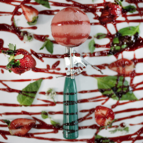 Strawberry Basil Ice Cream